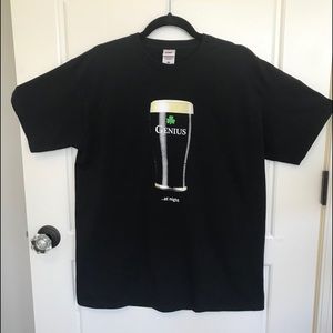 Men’s Black “Tee Genius At Night” by Guinness Sz L